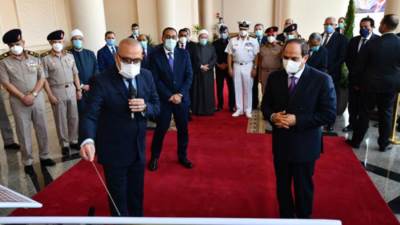 السيسي يتابع الموقف التنفيذى لمدينة الفنون فى "العلمين الجديدة"