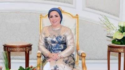 حرم الرئيس عبد الفتاح السيسي تهنئ الشعب المصري بإحتفال ثورة 23 يوليو 