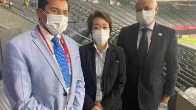 وزير الرياضة يلتقي رئيس اللجنة المنظمة لدورة الألعاب الأوليمبية بطوكيو