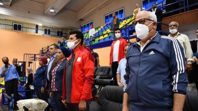 "صبحي" ومحافظ بورسعيد يشهدان فعاليات اللقاء المجمع للمشروع القومي لرياضة المرأة والرواد