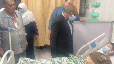 اصابة ٢٢ شخص في حادث انقلاب اتوبيس مدرسة علي طريق مصر-المنصورة