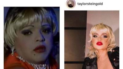 هنيدي يتصدر التريند بصورة مع شبيهتة عفت الشربيني"يالا مهي الكيميا كدشة غدارة"