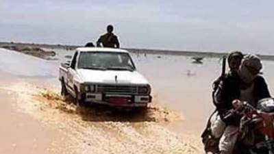 سقوط أمطار غزيرة على مدن البحر الأحمر