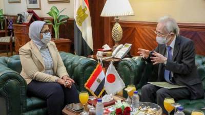 وزيرة الصحة: استقدام خبراء من اليابان لتدريب الفرق الطبية في المستشفيات