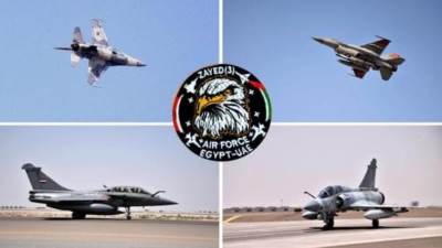 عاجل : استمرار فعاليات التدريب المشترك الجوى المصرى الإماراتى (زايد-3)