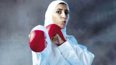 مطار القاهرة يستقبل البطلة الأولمبية جيانا فاروق