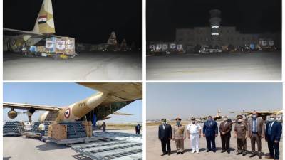 مصر ترسل مساعدات طبية ودوائية لدولة ‏تونس