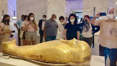 المتحف القومي للحضارة يستقبل الوفد الأعلامي الروسي