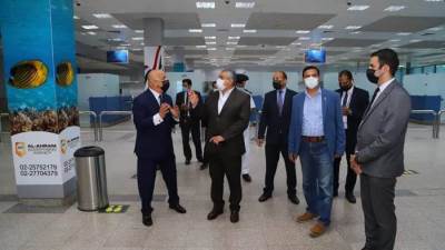أولى الجولات التفقدية للجنة العليا للتفتيش الأمني لمطاري الغردقة ومرسى علم 