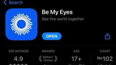 عندما يخدم العالم والمبتكر المجمتع تكون النتيجة كذلك Be my eyes تطبيق يخدم المكفوفين
