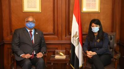 وزيرة التعاون الدولي تلتقي المدير القُطري الجديد لبرنامج الأغذية العالمي في مصر