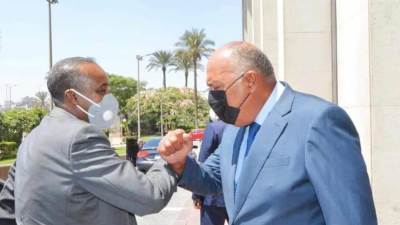 سامح شكري يستقبل رئيس الوزراء الصومالي 