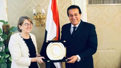 وزير التعليم العالي يستقبل سفيرة فنلندا بمناسبة انتهاء فترة عملها بالقاهرة 