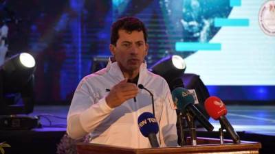 وزير الرياضة يشهد المؤتمر الصحفي الخاص بإطلاق الكود المصري لتأمين المسطحات المائية