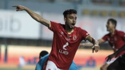 محسن يتقدم بهدف للاهلي في مرمي المصري 