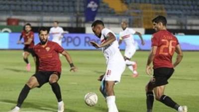 سيراميكا يتقدم على الزمالك بالهدف الأول 