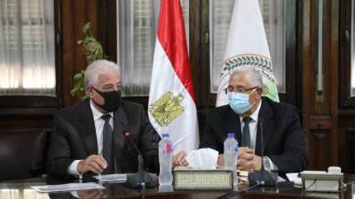 وزير الزراعة ومحافظ جنوب سيناء يبحثان متابعة تنفيذ المشروعات الزراعية بالمحافظة