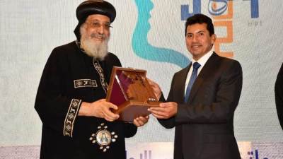 وزير الشباب والبابا تواضروس يشهدان لقاء خاص مع شباب ملتقي لوجوس الأول