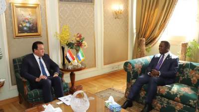 وزير التعليم العالى يستقبل وزير خارجية سيراليون لتعزيز التعاون