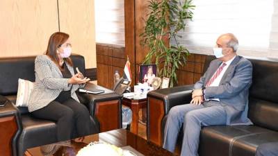 "السعيد" تستقبل المرشح لرئاسة بعثة مصر لدى الأمم المتحدة لبحث سبل التعاون