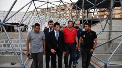 وزير الرياضة يتفقد فرع نادي النادي بشيراتون