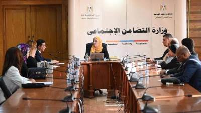 وزيرة التضامن تبحث مع حزب "حماة الوطن" تعزيز مجالات الرعاية الاجتماعية