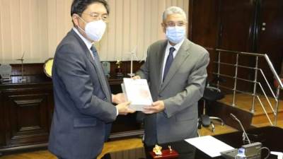 سفير سنغافورة يوجه دعوة رسمية لـ"شاكر" لعرض التجربة المصرية في تطوير الكهرباء