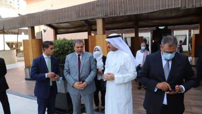 "سعفان" و"المطيري" يبحثان الترتيبات النهائية لمؤتمر العمل العربي الأحد المقبل 