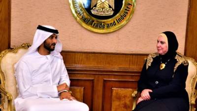 "جامع" تبحث مع وزير الاقتصاد الإماراتي سبل تعزيز التعاون الاقتصادى بين البلدين