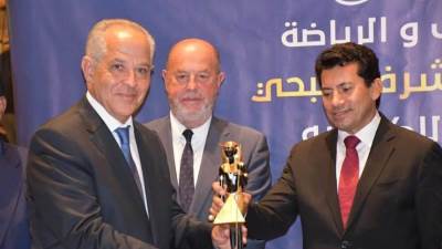 بحضور رئيس الاتحاد الدولي للكاراتية.. وزير الرياضة ورئيس الاتحاد يُكرمان أبطال طوكيو