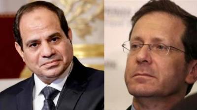 الرئيس السيسي يجري اتصالًا هاتفيًا مع إسحاق هيرتزوج الرئيس الاسرائيلي الجديد