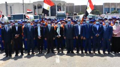 وزيرا التنمية والبيئة ومحافظ القاهرة يعلنون بدء عمل شركتى "انفيروماستر" و"ارتقاء" بنظافة العاصمة