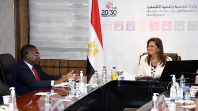 وزيرة التخطيط تلتقي مساعد سكرتير عام الأمم المتحدة للمناخ