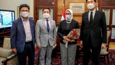 وزيرة الصحة تستقبل سفير كوريا الجنوبية لبحث سبل تعزيز التعاون بين البلدين