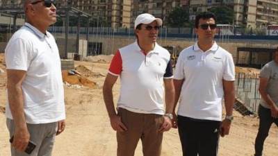 وزير الرياضة يتابع معدلات إنجاز إنشاءات فرع ناي النادي بشيراتون