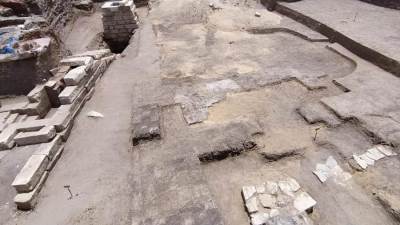 السياحة والاثار: أكتشاف البعثة الأثرية المصرية بعض الادوات الطقوس الدينة بمعبد تل الفراعين