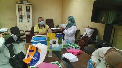 جهاز العبور: فرق طبية لتطعيم العاملين بالجهاز والمصالح الحكومية للوقاية من كورونا