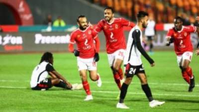 انتهاء الشوطين الاضافيين لمباراة الاهلي وطلائع الجيش