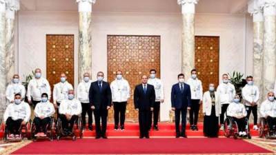 الرئيس يعرب عن خالص الاحترام والتقدير لأبطال مصر البارالمبيين