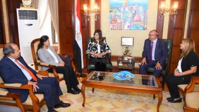 وزيرة الهجرة تبحث التعاون مع الجامعة البريطانية للمشاركة في دعم تنفيذ المبادرات