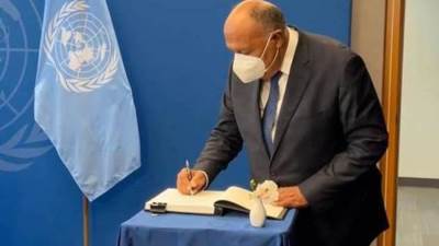 في ختام زيارته الحالية إلى نيويورك..وزير الخارجية يلتقي الأمين العام للأمم المُتحدة