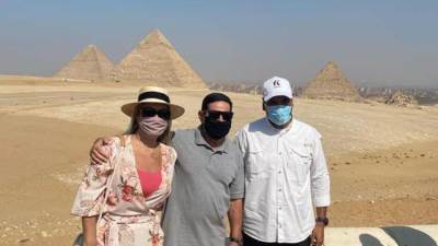 نائب رئيس جمهورية البرازيل يزور منطقة أهرامات الجيزة