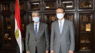 وزير الكهرباء يستقبل السفير الجديد لجمهورية ألمانيا لبحث سبل دعم وتعزيز التعاون