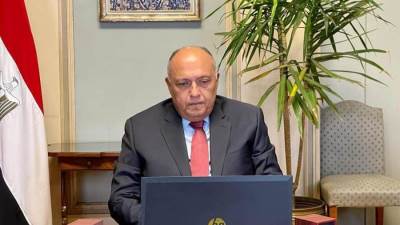 كلمة وزير الخارجية في الاجتماع الافتراضي لمجلس السلم والأمن الأفريقي حول ليبيا