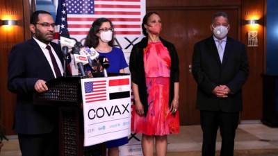 1.6مليون جرعة من لقاح فايزر تبرعا مباشرا من الولايات المتحدة إلى مصر