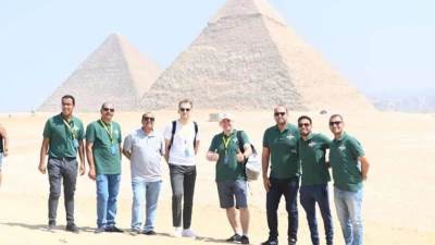 وزارة الشباب تنظم جولة سياحية للوفد الروسي بمنطقة أهرامات الجيزة وبرج القاهرة