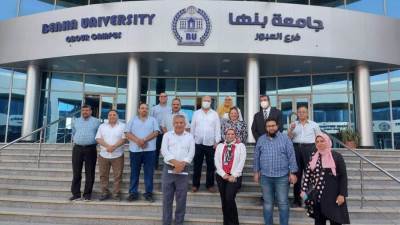 رئيس جامعة بنها يتفقد منشآت الجامعة الأهلية ومبنى المدرجات في العبور