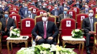"السيسى" يشهد بدء أحتفالية يوم القضاء المصرى