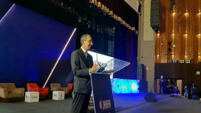 وزير تكنولوجيا المعلومات والاتصال يلقي كلمة افتتاحية في مؤتمر قمة التكنولوجيا