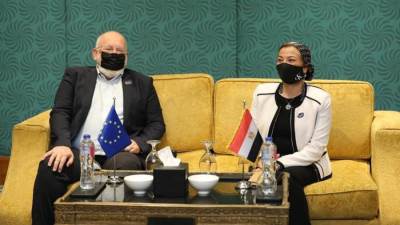 وزيرة البيئة تناقش مع نائب رئيس مفوضية الإتحاد الأوروبي الصفقة الخضراء